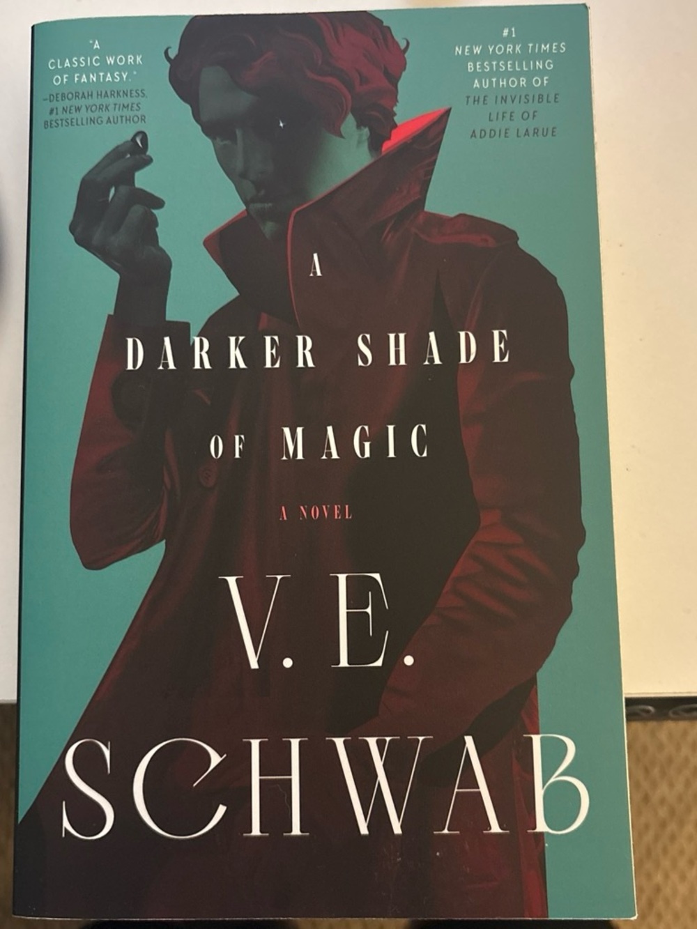 A Darker Shade of Magic by V. E. Schwab - Teal & Burgundy Cover